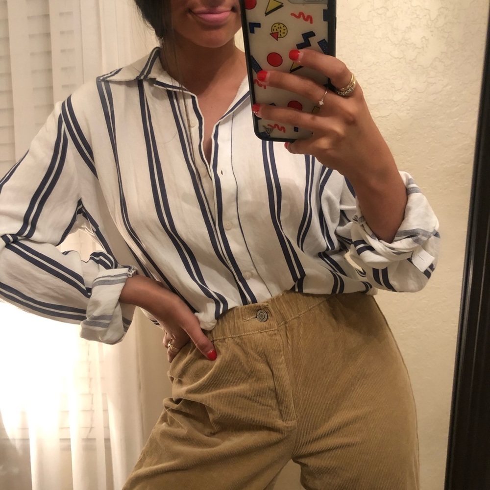 brandy melville collared button up